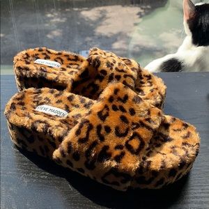 Steve Madden Cheetah Platform Slides